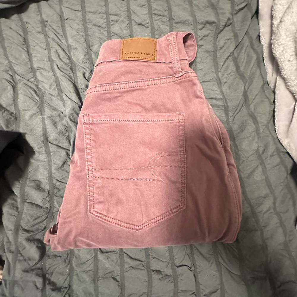 American Eagle Outfitters Women's Pink Jeans Jeggings